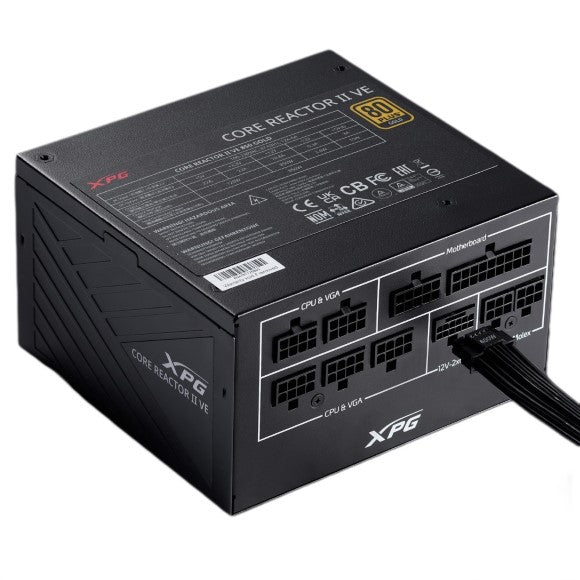 XPG Power Supply Core Reactor II VE 850 Watt 80 Plus Gold Fully Modular XPG Power Supply Core Reactor II VE 850 Watt 80 Plus Gold Fully Modular
